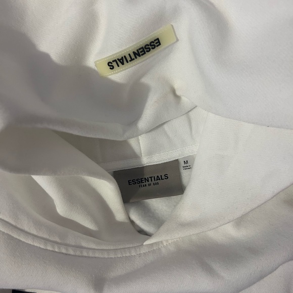Essentials FOG hoodie-White. - Picture 2 of 4